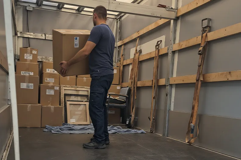 Loading moving boxes