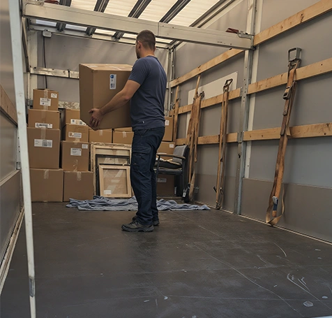 Loading goods to the van